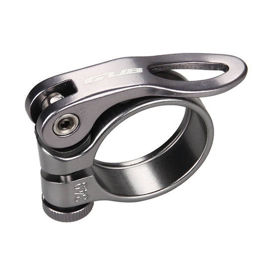GUB CX-49 34,9 mm Aluminium-Ultraleicht-Fahrrad-Sattelstützenklemme (Titanfarbe)