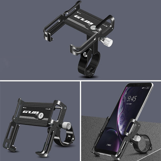 GUB P10 Aluminum Bike Phone Holder(Black) - Holders by GUB | Online Shopping UK | buy2fix
