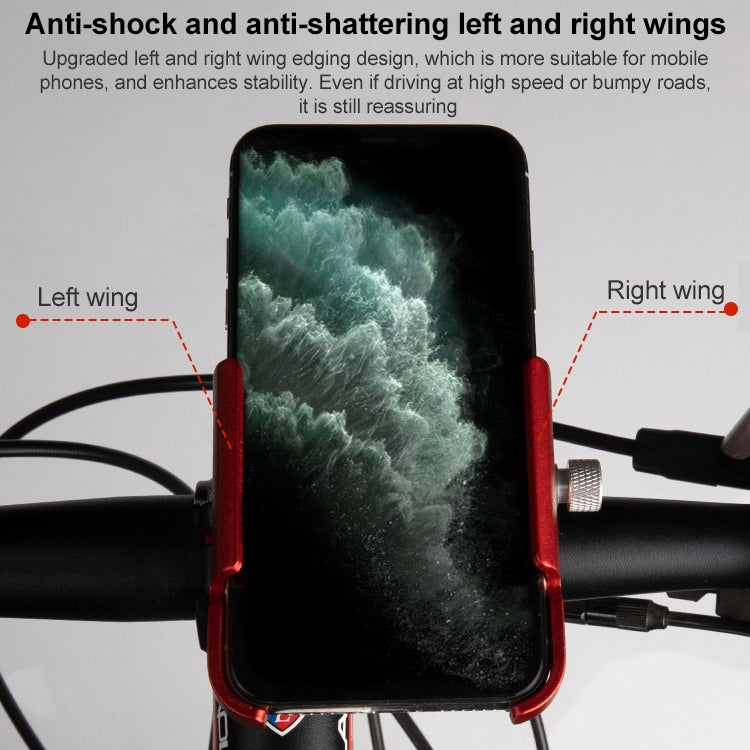 GUB P30 Aluminum Bike Phone Holder(Titanium Color) - Holders by GUB | Online Shopping UK | buy2fix