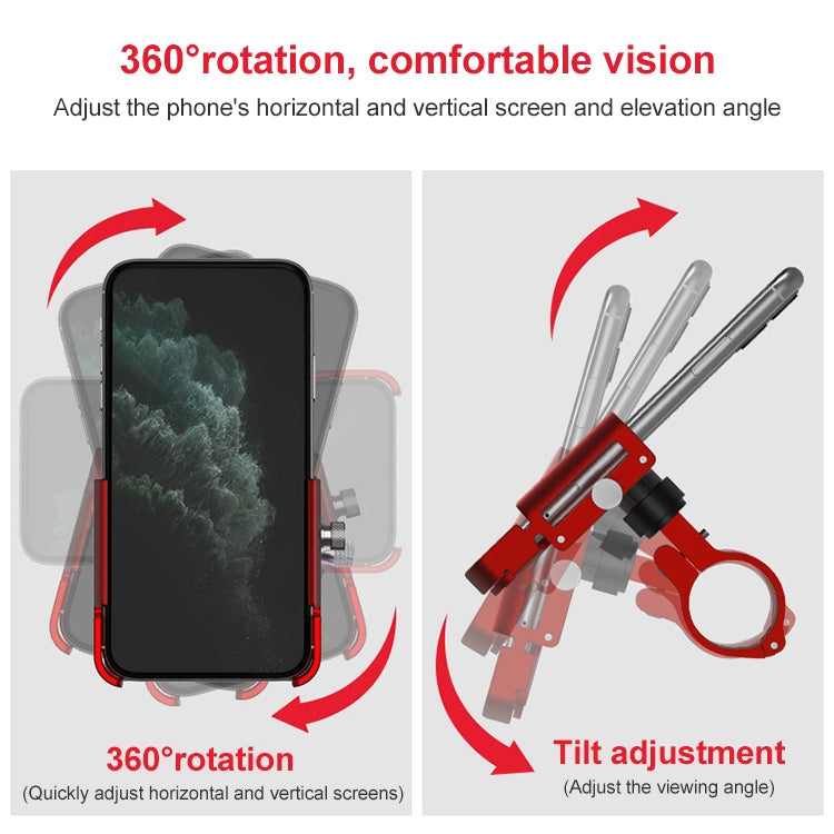 GUB P30 Aluminum Bike Phone Holder(Titanium Color) - Holders by GUB | Online Shopping UK | buy2fix