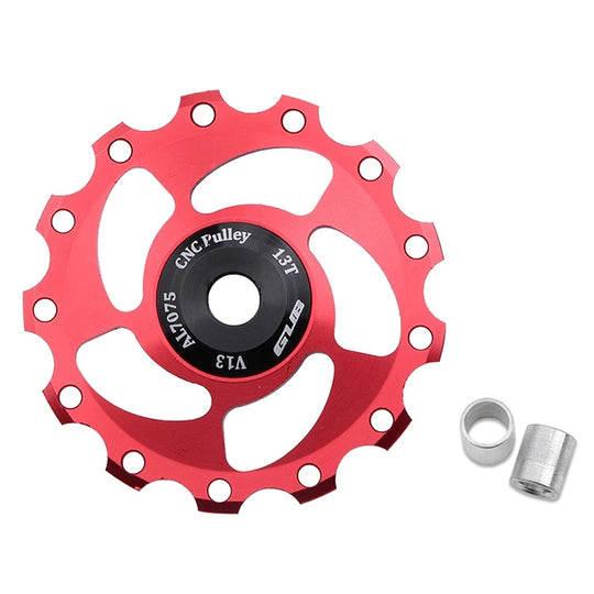 GUB V13 13T Fahrrad Schaltwerk Schaltungsrädchen (Schwarz Rot)