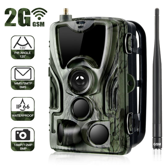HC801M 2G GSM Waterproof IP66 IR Night Vision Security Hunting Trail Camera, 120 Degree PIR Angle