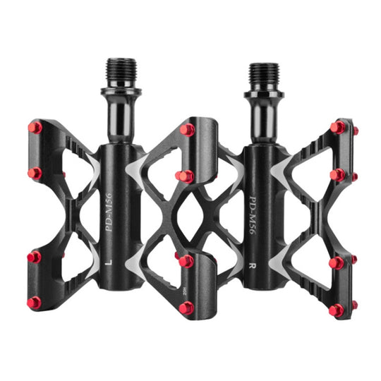 PROMEND PD-M56 1 paire de pédales de vélo de montagne en alliage d'aluminium à 3 roulements (noir)