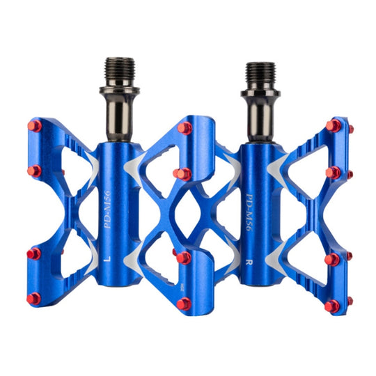 PROMEND PD-M56 1 paire de pédales de vélo de montagne en alliage d'aluminium à 3 roulements (bleu)
