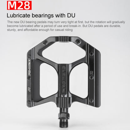 PROMEND PD-M28 1 Pair Bicycle Aluminum Alloy DU Bearings Pedals - Pedals by PROMEND | Online Shopping UK | buy2fix