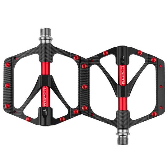PROMEND PD-M82-TI 1 paire de vélo de montagne avec arbre en alliage de titane, 3 roulements, pédales larges (noir)