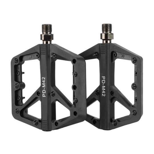 PROMEND PD-M42 1 paire de pédales à roulement à grande vitesse en nylon pour vélo de montagne (noir)