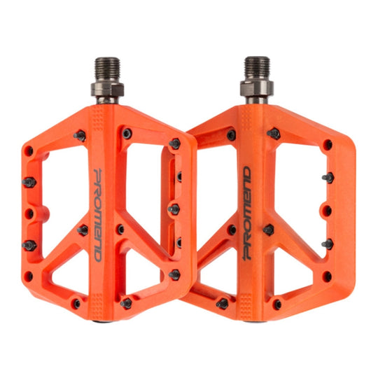 PROMEND PD-M42 1 paire de pédales à roulement à grande vitesse en nylon pour vélo de montagne (orange)