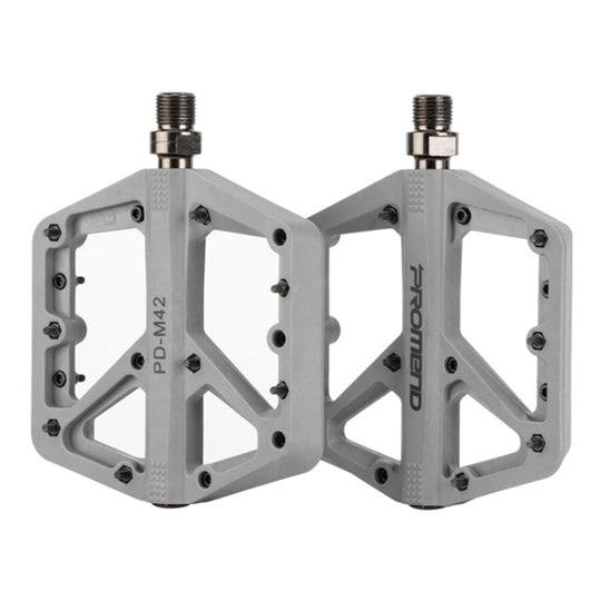 PROMEND PD-M42 1 paire de pédales à roulement à grande vitesse en nylon pour vélo de montagne (gris)