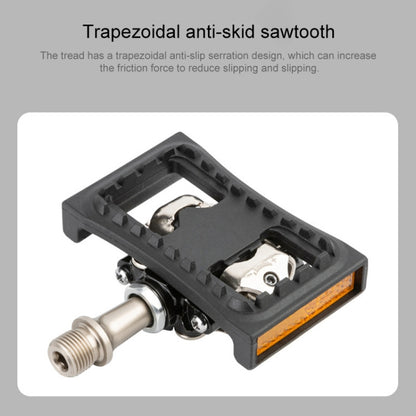 PROMEND PD-M04 1 Pair Mountain Bicycle Lock Pedal Turn Flat Pedal Buckle - Pedals by PROMEND | Online Shopping UK | buy2fix