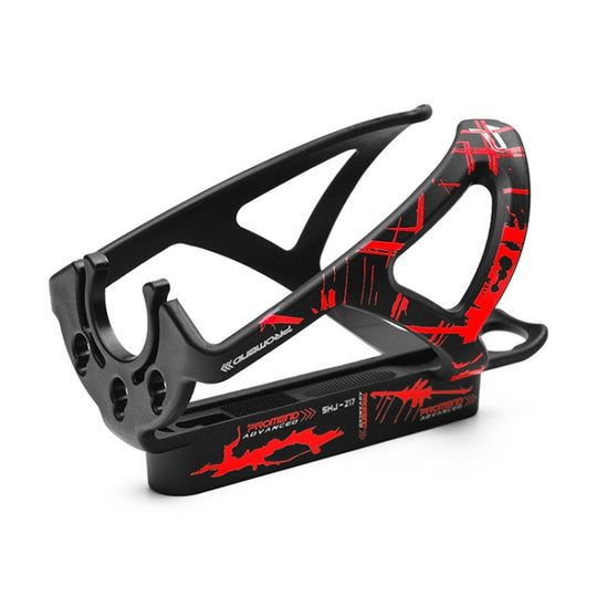PROMEND SHJ-25217 Bicycle Water Bottle Holder Built-in Tire Levers (Black Red)