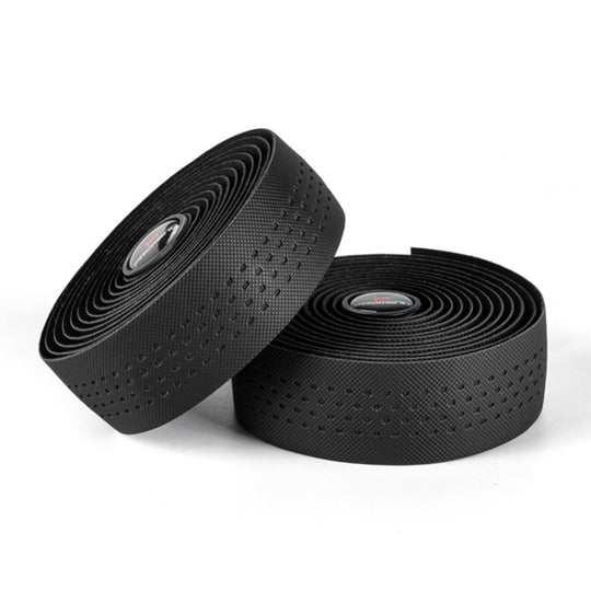 PROMEND GR-082 1 paire de bandes antidérapantes bicolores pour poignées de vélo (noir noir)
