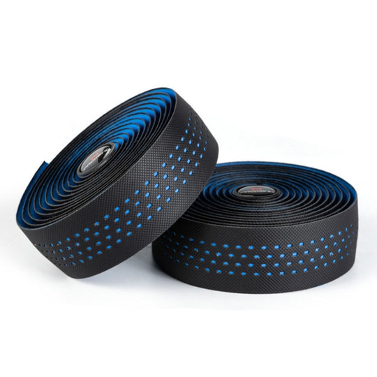 PROMEND GR-082 1 paire de bandes antidérapantes bicolores pour poignées de vélo (noir bleu)