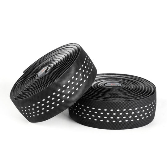 PROMEND GR-082 1 paire de bandes antidérapantes bicolores pour poignées de vélo (noir blanc)