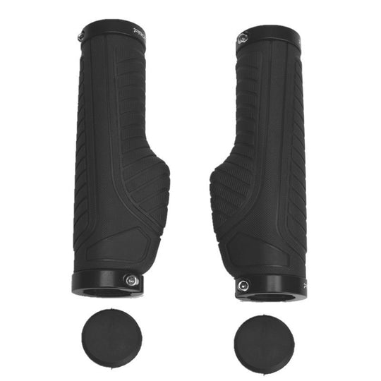 PROMEND GR-504 1 paire de housses de poignée de vélo ergonomiques TPR (noir noir)