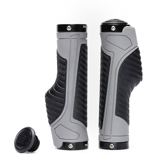 PROMEND GR-504 1 Pair TPR Ergonomic Ball Bicycle Grip Cover (Black Grey) - Bicycle Grips by PROMEND | Online Shopping UK | buy2fix