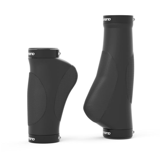 PROMEND GR-506 1 paire de housses de poignée de vélo ergonomiques en caoutchouc (90 mm + 130 mm)