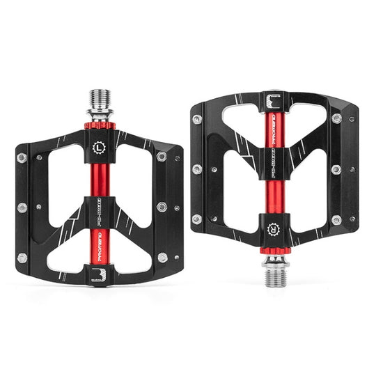 PROMEND PD-M88 1 paire de pédales de vélo de montagne en alliage d'aluminium à 3 roulements (noir)