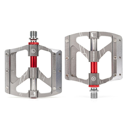 PROMEND PD-M88 1 Pair Mountain Bicycle Aluminum Alloy 3-Bearings Pedals (Titanium Color) - Pedals by PROMEND | Online Shopping UK | buy2fix