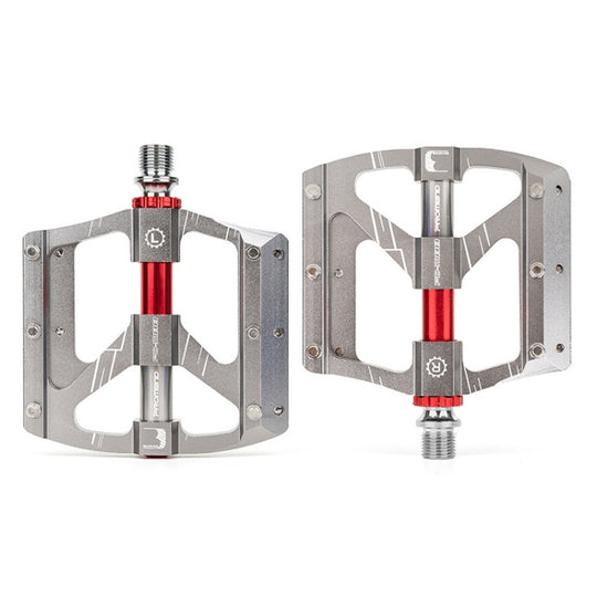 PROMEND PD-M88 1 paire de pédales de vélo de montagne en alliage d'aluminium à 3 roulements (couleur titane)