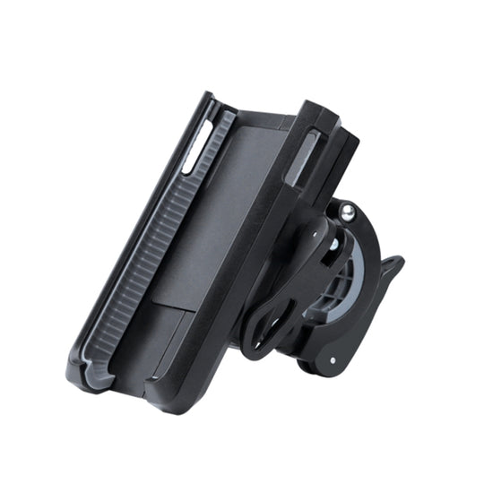 Support de téléphone portable rotatif en PVC pour guidon de moto et vélo (noir)