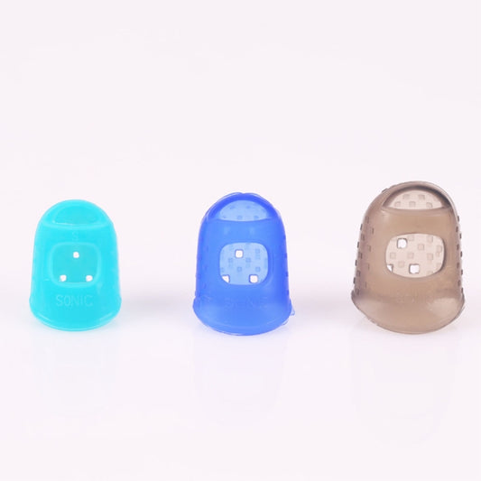 10 PCS Guitar Ukulele Stringed Instrument Finger Protector Anti-pain Finger Cap in Random Color Delivery(Size: S) - String Instrument Accessories by buy2fix | Online Shopping UK | buy2fix