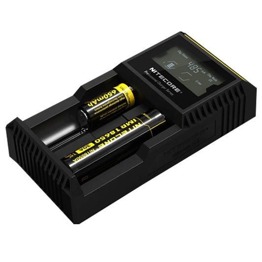 Nitecore D2 Intelligent Digi Smart Charger with LED Indicator for 14500, 16340 (RCR123), 18650, 22650, 26650, Ni-MH and Ni-Cd (AA, AAA) Battery - Charger & Converter by buy2fix | Online Shopping UK | buy2fix