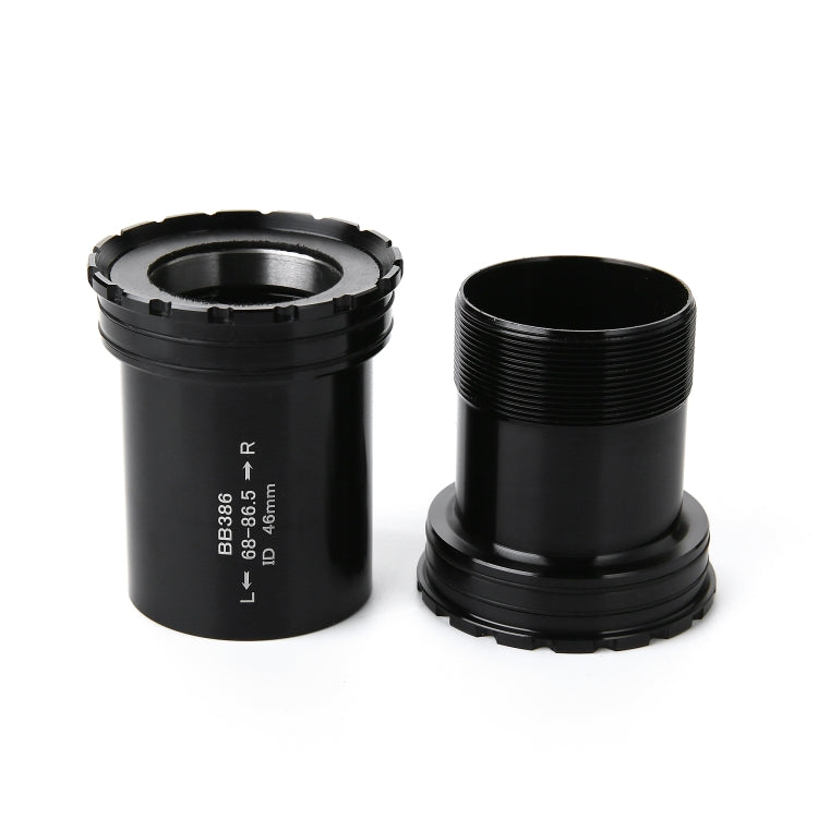 BB386 Press Fit Style Bottom Bracket Fits 68-86.5mm for SRAM / Rotor / FSA Mountain Bike (Black) by buy2fix