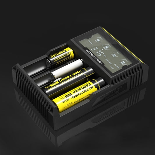 Nitecore D4 Intelligent Digi Smart Charger with LCD Display for 14500, 16340 (RCR123), 18650, 22650, 26650, Ni-MH and Ni-Cd (AA, AAA) Battery - Charger & Converter by buy2fix | Online Shopping UK | buy2fix