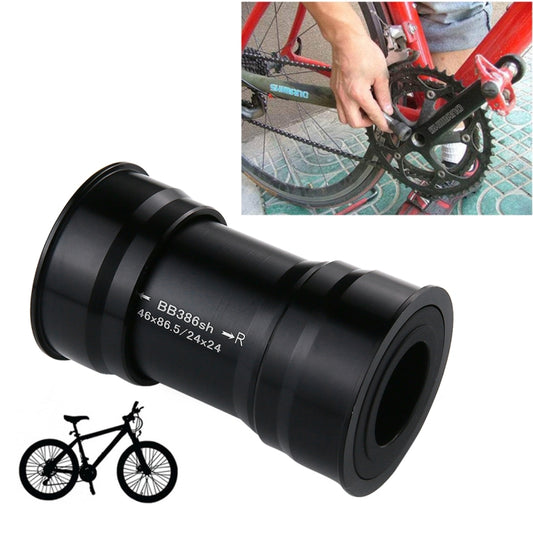 BB386 EVO Press Fit Style Bottom Bracket Fits 86.5mm for SHIMANO, Prowheel, SRAM GXP Mountain Bike (Black) - Bottom Brackets by buy2fix | Online Shopping UK | buy2fix