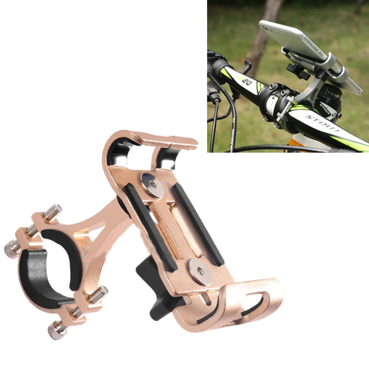 Universal Non-rotatable Aluminum Alloy Fixing Frame Motorcycle Bicycle Mobile Phone Holder (Gold) by buy2fix