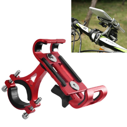 Universal Non-rotatable Aluminum Alloy Fixing Frame Motorcycle Bicycle Mobile Phone Holder (Red) by buy2fix