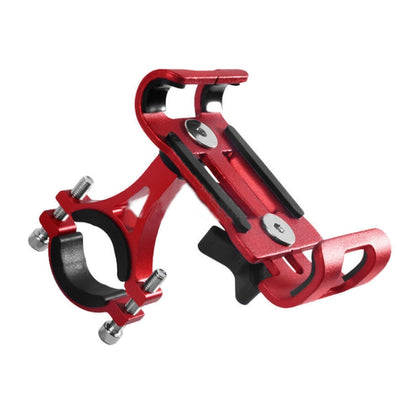 Universal Non-rotatable Aluminum Alloy Fixing Frame Motorcycle Bicycle Mobile Phone Holder (Red) by buy2fix