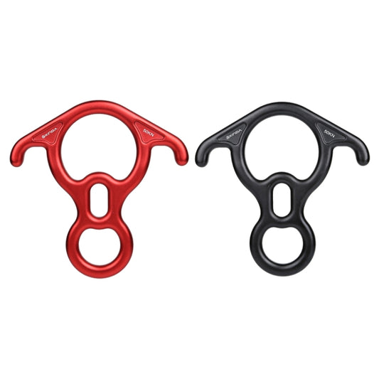XINDA XD8602 Climbing Rescue Figure 8 Descender with Bent-ear Rappelling Gear Belay Device(Red) - Mountaineering Outfit by XINDA | Online Shopping UK | buy2fix