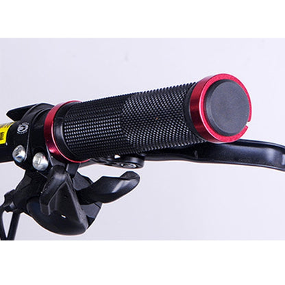 OQSPORT 2 PCS Bike Hand Grips Bilateral Lock Straight Barrel MTB Bicycle Anti-slip Handlebar Grips(Wine Red) - Bicycle Grips by buy2fix | Online Shopping UK | buy2fix