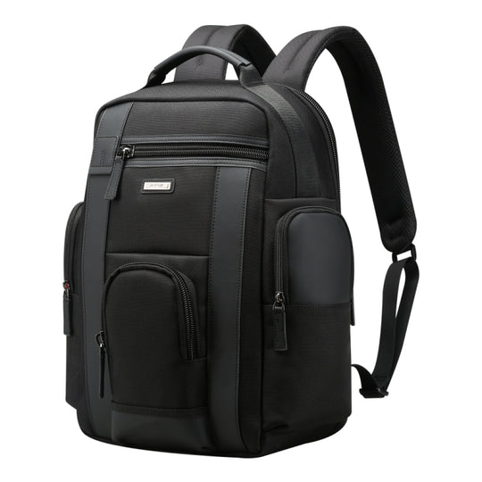 Bopai 851-008821 Outdoor Breathable Waterproof Anti-theft Large Capacity Double Shoulder Bag,with USB Charging Port, Size: 36x17x41.5cm (Black)
