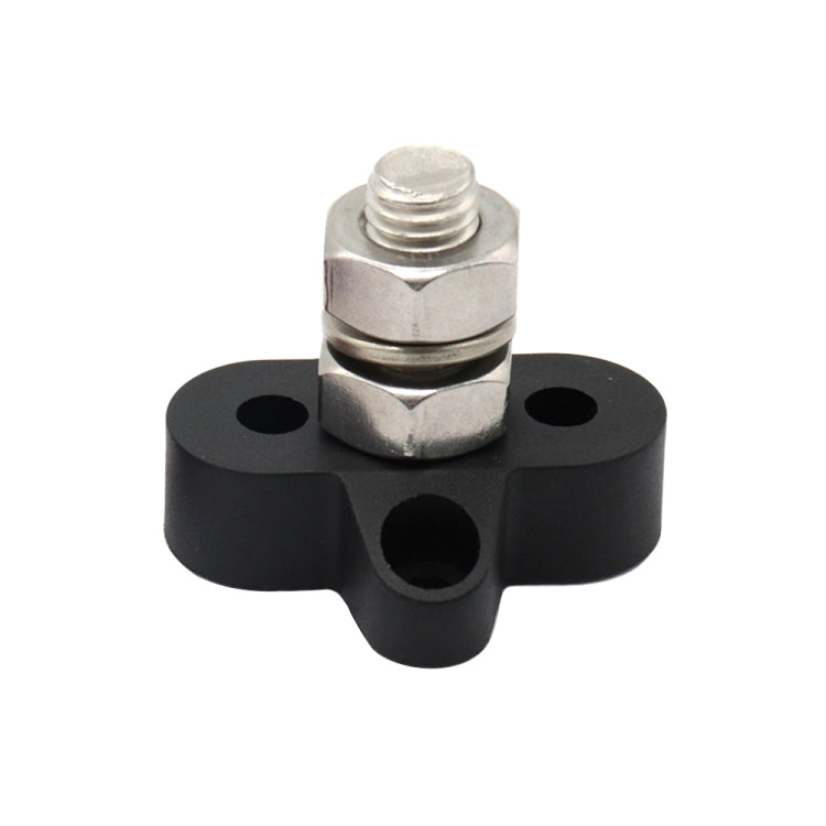 Single Heavy-Duty Terminal Studs Black  M10 Bus Bar for Car / RV / Boat - Booster Cable & Clip by buy2fix | Online Shopping UK | buy2fix