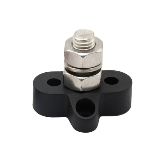 Single Heavy-Duty Terminal Studs Black  M10 Bus Bar for Car / RV / Boat - Booster Cable & Clip by buy2fix | Online Shopping UK | buy2fix