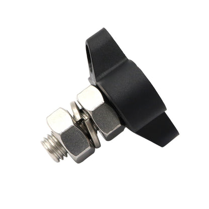 Single Heavy-Duty Terminal Studs Black  M10 Bus Bar for Car / RV / Boat - Booster Cable & Clip by buy2fix | Online Shopping UK | buy2fix