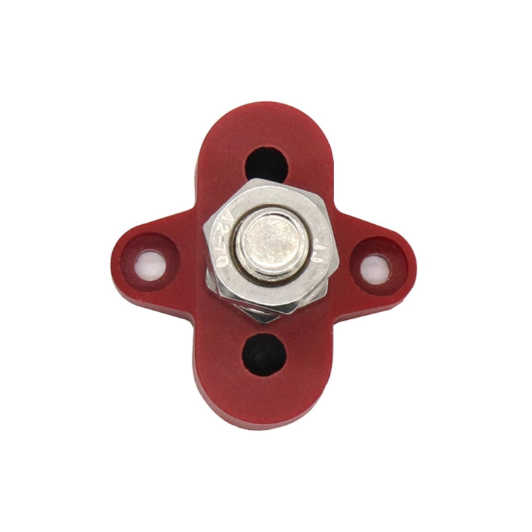 Single Heavy-Duty Terminal Studs Red M10 Bus Bar for Car / RV / Boat - Booster Cable & Clip by buy2fix | Online Shopping UK | buy2fix