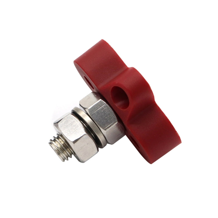 Single Heavy-Duty Terminal Studs Red M10 Bus Bar for Car / RV / Boat - Booster Cable & Clip by buy2fix | Online Shopping UK | buy2fix