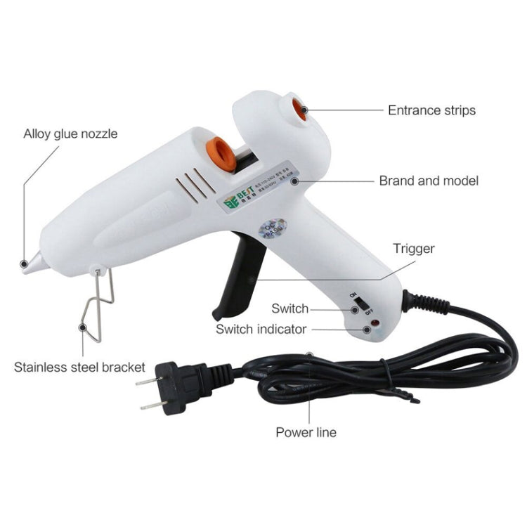 BEST-B-B AC 220V Hot Pneumatic Glue Gun - Hot Melt Glue Gun by BEST | Online Shopping UK | buy2fix