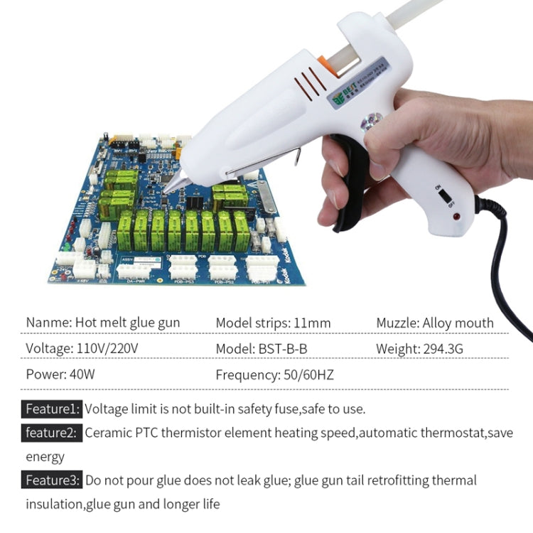 BEST-B-B AC 220V Hot Pneumatic Glue Gun - Hot Melt Glue Gun by BEST | Online Shopping UK | buy2fix