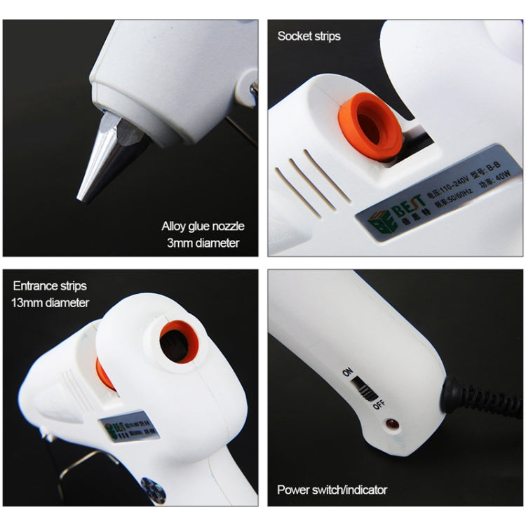 BEST-B-B AC 220V Hot Pneumatic Glue Gun - Hot Melt Glue Gun by BEST | Online Shopping UK | buy2fix