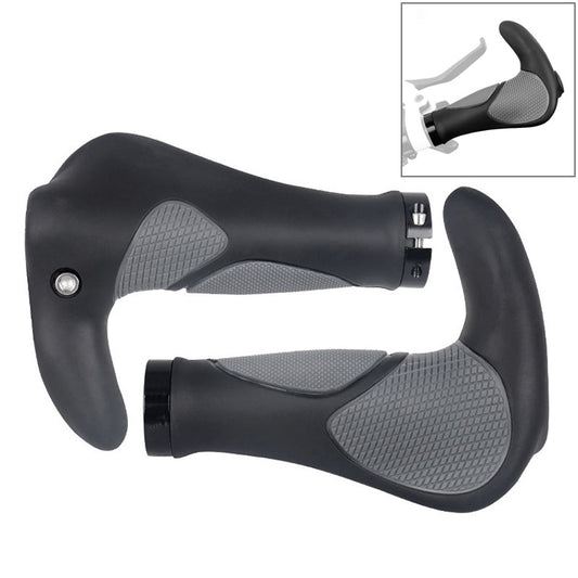 DEEMOUNT BGP110 Mountain Bike Bicycle Rubber Handlebar Cover, Horn Version - Bicycle Grips by buy2fix | Online Shopping UK | buy2fix