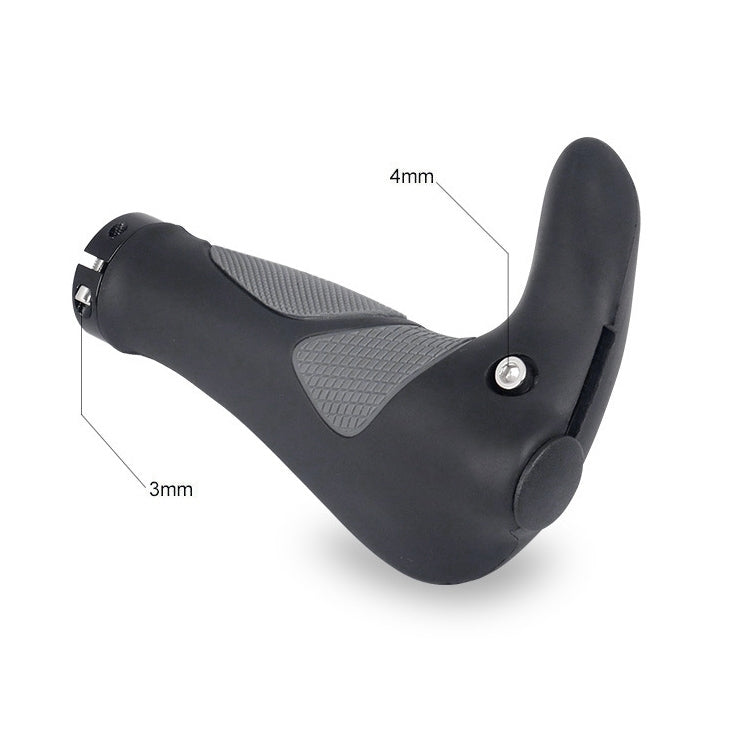 DEEMOUNT BGP110 Mountain Bike Bicycle Rubber Handlebar Cover, Horn Version - Bicycle Grips by buy2fix | Online Shopping UK | buy2fix