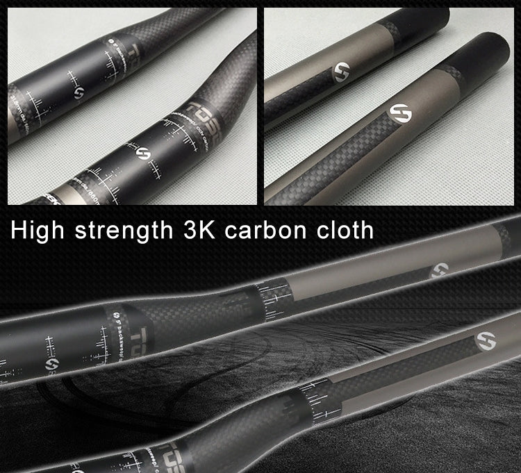 TOSEEK Full Carbon Fiber Road Bike Bent Handlebar, Size: 640mm (Matte) by TOSEEK