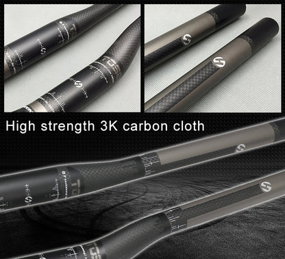 TOSEEK Full Carbon Fiber Road Bike Bent Handlebar, Size: 640mm (Matte) by TOSEEK