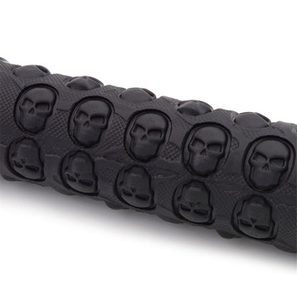1 Pair AG23 Skull Style Bicycle MTB Bike Lock-on Rubber Handlebar Grips(Red) - Bicycle Grips by buy2fix | Online Shopping UK | buy2fix