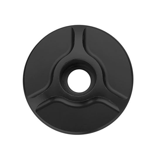 1 Pair C16 Bicycle CNC Aluminum Bike Headset Cap(Black) - Cap Component by buy2fix | Online Shopping UK | buy2fix